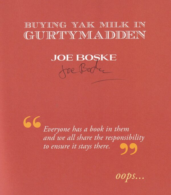 Joe Boske signature