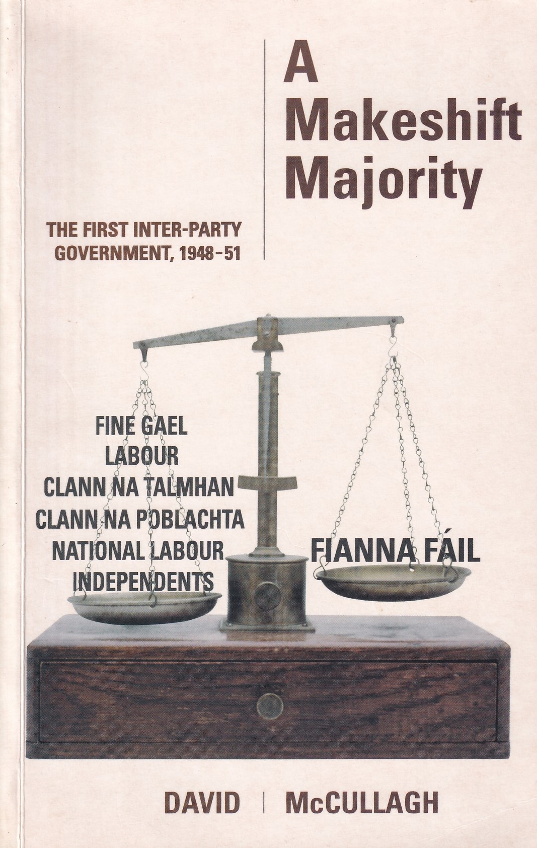 A Makeshift Majority: The First Inter-Party Government, 1948-51 by David McCullagh