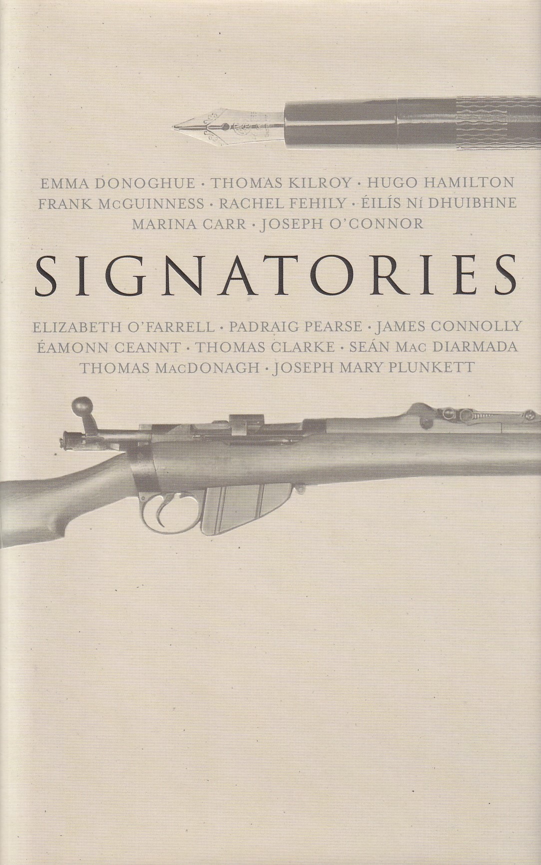 Signatories by Emma Donoghue, Thomas Kilroy, Hugo Hamilton, Frank McGuinness, Rachel Fehily, Éilís Ní Dhuibhne, Marnia Carr & Joseph O'Connor