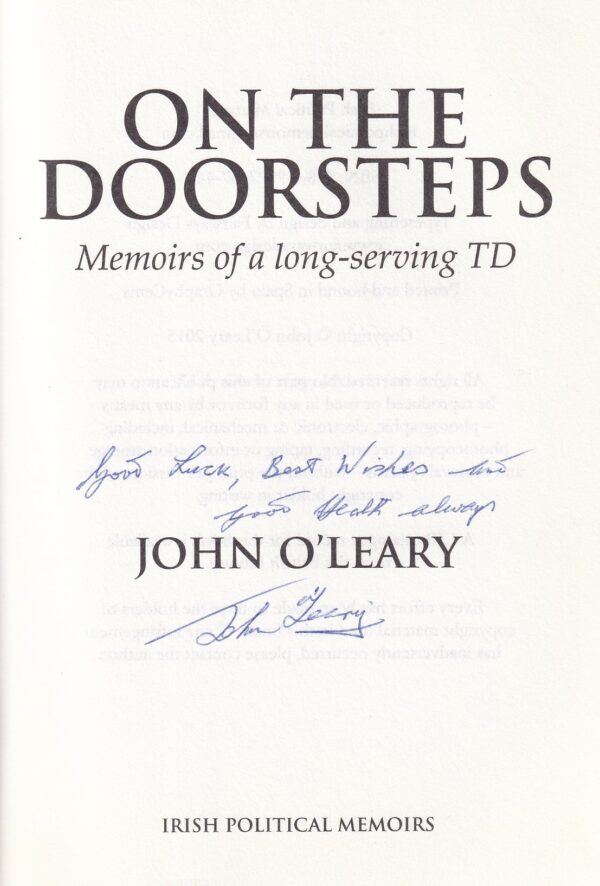 John O'Leary signature